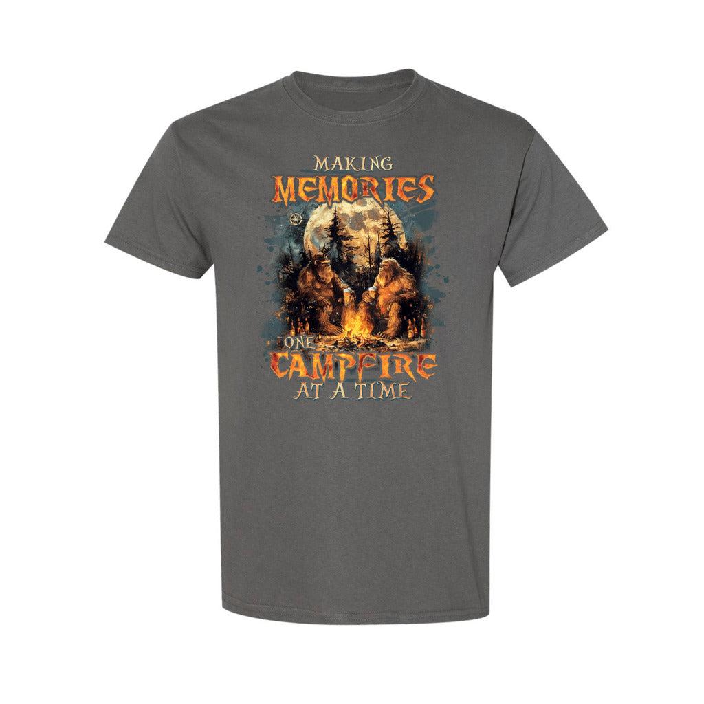 MAKING MEMORIES ONE CAMPFIRE AT A TIME BIGFOOT COTTON SHIRT - TLNO2409249