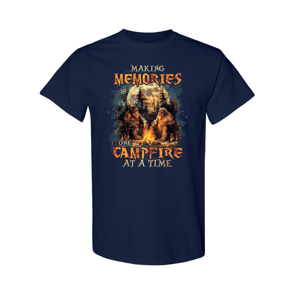 MAKING MEMORIES ONE CAMPFIRE AT A TIME BIGFOOT COTTON SHIRT - TLNO2409249