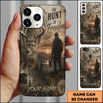 BlueJose  Deer Hunting Freedom Wilderness Personalized Nam 3D Phone Case