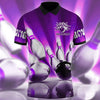 BlueJose Bowling Ball And Pins Classic Multicolor Customized Name 3D Polo Shirt, Personalized Shirts For Bowling Players