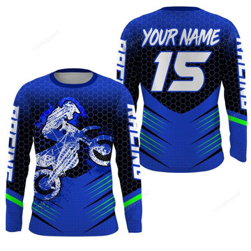 BlueJose Personalized Orange Downhill Skull Racing 3D Shirt