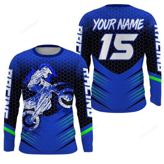 BlueJose Personalized Orange Downhill Skull Racing 3D Shirt