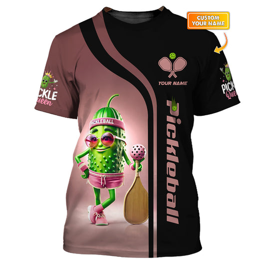 Pickleball Pickle Funny Custom T Shirt, Pickleball Shirts for Women, Pickleball Gift Ideas