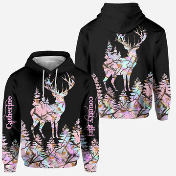 BlueJose Country Girl, Personalized Hunting All Over Shirt, Personalized 3D Hoodie For Hunting Lover