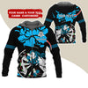 BlueJose Darts Rose Girl Personalized Name, Team Name Zipper Hoodie Hoodie