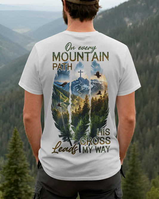BlueJose On Every Mountain Path Personalized Hiking 3D Shirt - Grey
