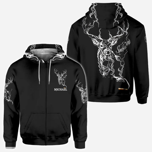 BlueJose Love Hunting, Personalized Hunting All Over Shirt, Personalized 3D Hoodie For Hunting Lover