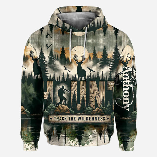 BlueJose Love Hunting, Personalized Hunting All Over Shirt, Personalized 3D Hoodie For Hunting Lover
