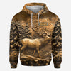 BlueJose Hunting Deer, Personalized Hunting All Over Shirt, Personalized 3D Hoodie For Hunting Lover
