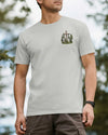 BlueJose Out Here The World Grows Quiet Personalized Hiking 3D Shirt - Grey