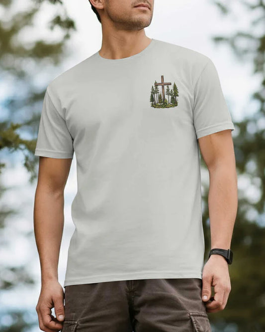 BlueJose Out Here The World Grows Quiet Personalized Hiking 3D Shirt - Grey