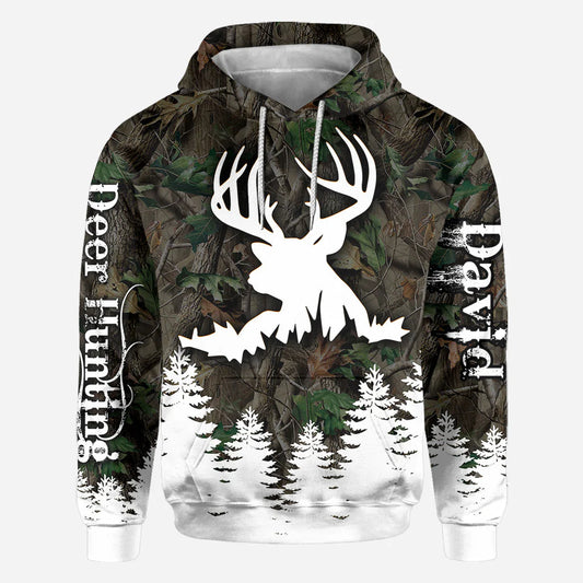 BlueJose Love Hunting, Personalized Hunting All Over Shirt, Personalized 3D Hoodie For Hunting Lover
