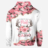BlueJose Pretty In Pink, Personalized Hunting All Over Shirt, Personalized 3D Hoodie For Hunting Lover