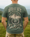 BlueJose My Soul Meets God Personalized Hiking Shirt - Green