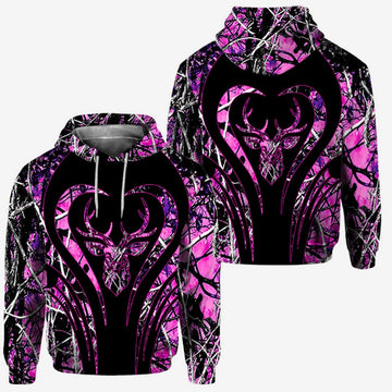 BlueJose Hunting Girl Personalized 3D Hoodie For Hunting Lover