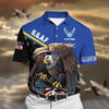 BlueJose Premium U.S Multiple Service Veteran Polo Shirt