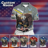 BlueJose Premium Personalised U.S Multiple Service Veteran Polo Shirt