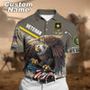 BlueJose Premium Personalised U.S Multiple Service Veteran Polo Shirt