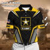 BlueJose Premium Personalised U.S Multiple Service Veteran Polo Shirt