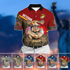 BlueJose Unique U.S Multiple Service Veteran Polo Shirt