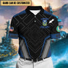 BlueJose Premium Personalised U.S Multiple Service Veteran Polo Shirt