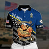 BlueJose Premium Personalised U.S Multiple Service Veteran Polo Shirt