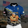 BlueJose Premium Personalised U.S Multiple Service Veteran Polo Shirt