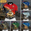 BlueJose Premium Personalised U.S Multiple Service Veteran Polo Shirt