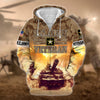 BlueJose Premium U.S. Army Veteran Zip Hoodie