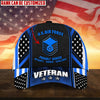 BlueJose Premium Personalised Multiple US Military Services Veteran 3D Cap