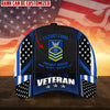 BlueJose Premium Personalised Multiple US Military Services Veteran 3D Cap