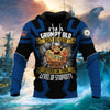 BlueJose Unique I Am A Grumpy Old Navy Veteran Hoodie