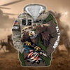 BlueJose Premium U.S Multiple Service Veteran Zip Hoodie