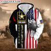 BlueJose Personalised Premium Multiple U.S Services Veteran Zip Hoodie