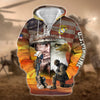 BlueJose Proud U.S.Veteran Zip Hoodie