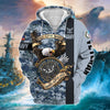 BlueJose Premium U.S Multiple Service Veteran Zip Hoodie