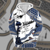 BlueJose Premium U.S Multiple Service Veteran Zip Hoodie