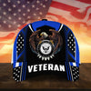 BlueJose Premium U.S Multiple Service Veteran 3D Cap