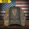 BlueJose Premium Personalise U.S Multiple Service Veteran 3D Cap