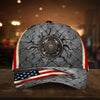 BlueJose Premium U.S Veteran 3D Cap Flag USA Printed