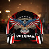 BlueJose Land Of The Free U.S. Veteran 3D Cap