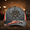 BlueJose Premium U.S Veteran 3D Cap Flag USA Printed
