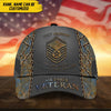 BlueJose Unique Personalised U.S Veteran 3D Cap