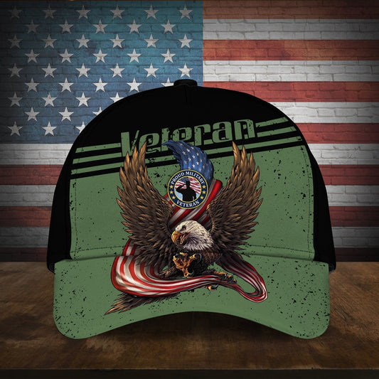 BlueJose American Cool Eagle Multiservice U.S Veteran Cap