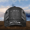 BlueJose Unique Metal Camo US Veteran Cap