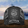 BlueJose Unique Metal Camo US Veteran Cap