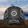 BlueJose Unique Metal Camo US Veteran Cap