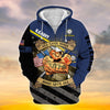 BlueJose Premium Proudly Served Multiservice US Veteran Zip Hoodie