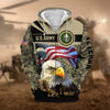 BlueJose Premium Honoring All Who Served US Veteran Zip Hoodie
