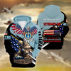 BlueJose Premium Memorial Day Is For Them US Veteran Zip Hoodie